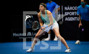 2020-10-22 - Aryna Sabalenka of Belarus in action against Cori Gauff of the United States during the second round at the 2020 J&T Banka Ostrava Open WTA Premier tennis tournament on October 22, 2020 in Ostrava, Czech Republic - Photo Rob Prange / Spain DPPI / DPPI - SECOND ROUND OF 2020 J&T BANKA OSTRAVA OPEN WTA PREMIER - THURSDAY - INTERNATIONALS - TENNIS