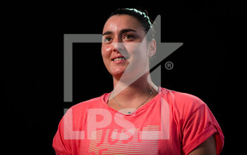 2020-10-22 - Ons Jabeur of Tunisia talks to the media after winning the second round at the 2020 J&T Banka Ostrava Open WTA Premier tennis tournament on October 22, 2020 in Ostrava, Czech Republic - Photo Rob Prange / Spain DPPI / DPPI - SECOND ROUND OF 2020 J&T BANKA OSTRAVA OPEN WTA PREMIER - THURSDAY - INTERNATIONALS - TENNIS