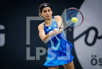 2020-11-07 - Irina Bara of Romania in action against Katharina Gerlach of Germany during the first qualifications round at 2020 Upper Austria Ladies Linz WTA International tennis tournament on November 7, 2020 at TipsArena Linz in Linz, Austria - Photo Rob Prange / Spain DPPI / DPPI - 2020 UPPER AUSTRIA LADIES LINZ WTA INTERNATIONAL TOURNAMENT - SATURDAY - INTERNATIONALS - TENNIS