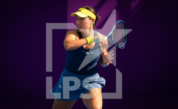 2021-02-28 - Jessica Pegula of the United States during the second qualifications round of the 2021 Qatar Total Open, WTA 500 tennis tournament on February 28, 2021 at the Khalifa International Tennis and Squash Complex in Doha, Qatar - Photo Rob Prange / Spain DPPI / DPPI - 2021 QATAR TOTAL OPEN, WTA 500 TENNIS TOURNAMENT - INTERNATIONALS - TENNIS