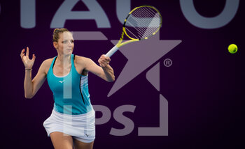 2021-02-28 - Kristyna Pliskova of the Czech Republic during the second qualifications round of the 2021 Qatar Total Open, WTA 500 tennis tournament on February 28, 2021 at the Khalifa International Tennis and Squash Complex in Doha, Qatar - Photo Rob Prange / Spain DPPI / DPPI - 2021 QATAR TOTAL OPEN, WTA 500 TENNIS TOURNAMENT - INTERNATIONALS - TENNIS