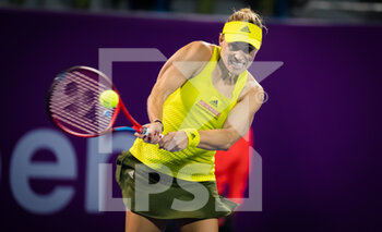 2021-03-01 - Angelique Kerber of Germany during her first-round match at the 2021 Qatar Total Open, WTA 500 tennis tournament on March 1, 2021 at the Khalifa International Tennis and Squash Complex in Doha, Qatar - Photo Rob Prange / Spain DPPI / DPPI - 2021 QATAR TOTAL OPEN, WTA 500 TENNIS TOURNAMENT - INTERNATIONALS - TENNIS