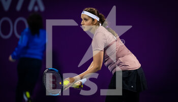 2021-03-01 - Sania Mirza of India playing doubles at the 2021 Qatar Total Open, WTA 500 tennis tournament on March 1, 2021 at the Khalifa International Tennis and Squash Complex in Doha, Qatar - Photo Rob Prange / Spain DPPI / DPPI - 2021 QATAR TOTAL OPEN, WTA 500 TENNIS TOURNAMENT - INTERNATIONALS - TENNIS