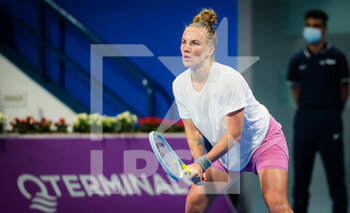 2021-03-01 - Svetlana Kuznetsova of Russia during her first-round match at the 2021 Qatar Total Open, WTA 500 tennis tournament on March 1, 2021 at the Khalifa International Tennis and Squash Complex in Doha, Qatar - Photo Rob Prange / Spain DPPI / DPPI - 2021 QATAR TOTAL OPEN, WTA 500 TENNIS TOURNAMENT - INTERNATIONALS - TENNIS