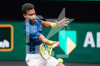 2021-03-01 - Felix Auger-Aliassime of Canada during the ABN AMRO World Tennis Tournament 2021, ATP 500 tournament on March 1, 2021 at the Rotterdam Ahoy in Rotterdam, Netherlands - Photo Henk Seppen / Orange Pictures / DPPI - ABN AMRO WORLD TENNIS TOURNAMENT 2021, ATP 500 TOURNAMENT - INTERNATIONALS - TENNIS