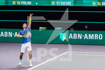 2021-03-01 - Felix Auger-Aliassime of Canada during the ABN AMRO World Tennis Tournament 2021, ATP 500 tournament on March 1, 2021 at the Rotterdam Ahoy in Rotterdam, Netherlands - Photo Henk Seppen / Orange Pictures / DPPI - ABN AMRO WORLD TENNIS TOURNAMENT 2021, ATP 500 TOURNAMENT - INTERNATIONALS - TENNIS