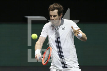 2021-03-01 - Andy Murray of Great Britain during day 1 of the 48th ABN AMRO World Tennis Tournament, an ATP Tour 500 tournament on March 1, 2021 at the Rotterdam Ahoy in Rotterdam, Netherlands - Photo Jean Catuffe / DPPI - ABN AMRO WORLD TENNIS TOURNAMENT 2021, ATP 500 TOURNAMENT - INTERNATIONALS - TENNIS