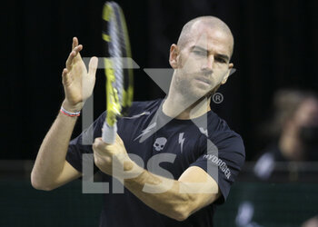 2021-03-01 - Adrian Mannarino of France during day 2 of the 48th ABN AMRO World Tennis Tournament, an ATP Tour 500 tournament on March 2, 2021 at the Rotterdam Ahoy in Rotterdam, Netherlands - Photo Jean Catuffe / DPPI - ABN AMRO WORLD TENNIS TOURNAMENT 2021, ATP 500 TOURNAMENT - INTERNATIONALS - TENNIS