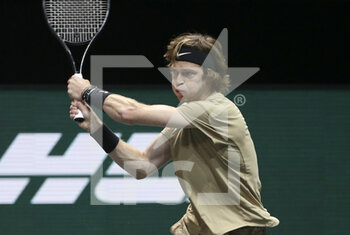 2021-03-01 - Andrey Rublev of Russia during day 2 of the 48th ABN AMRO World Tennis Tournament, an ATP Tour 500 tournament on March 2, 2021 at the Rotterdam Ahoy in Rotterdam, Netherlands - Photo Jean Catuffe / DPPI - ABN AMRO WORLD TENNIS TOURNAMENT 2021, ATP 500 TOURNAMENT - INTERNATIONALS - TENNIS