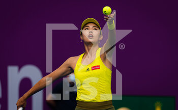 2021-03-02 - Qiang Wang of China in action during her first round match at the 2021 Qatar Total Open, WTA 500 tennis tournament on March 2, 2021 at the Khalifa International Tennis and Squash Complex in Doha, Qatar - Photo Rob Prange / Spain DPPI / DPPI - 2021 QATAR TOTAL OPEN, WTA 500 TENNIS TOURNAMENT - INTERNATIONALS - TENNIS