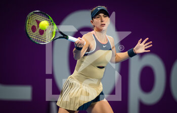 2021-03-02 - Belinda Bencic of Switzerland during her first round match at the 2021 Qatar Total Open, WTA 500 tennis tournament on March 2, 2021 at the Khalifa International Tennis and Squash Complex in Doha, Qatar - Photo Rob Prange / Spain DPPI / DPPI - 2021 QATAR TOTAL OPEN, WTA 500 TENNIS TOURNAMENT - INTERNATIONALS - TENNIS