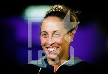 2021-03-02 - Madison Keys of the United States talks to the media after her first-round match at the 2021 Qatar Total Open, WTA 500 tennis tournament on March 2, 2021 at the Khalifa International Tennis and Squash Complex in Doha, Qatar - Photo Rob Prange / Spain DPPI / DPPI - 2021 QATAR TOTAL OPEN, WTA 500 TENNIS TOURNAMENT - INTERNATIONALS - TENNIS