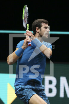 2021-03-02 - Karen Khachanov of Russia during day 2 of the 48th ABN AMRO World Tennis Tournament, an ATP Tour 500 tournament on March 2, 2021 at the Rotterdam Ahoy in Rotterdam, Netherlands - Photo Jean Catuffe / DPPI - 48TH ABN AMRO WORLD TENNIS TOURNAMENT ATP TOUR 500 - INTERNATIONALS - TENNIS
