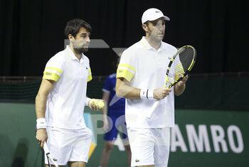 2021-03-03 - Jeremy Chardy and Fabrice Martin of France during day 3 of the 48th ABN AMRO World Tennis Tournament, an ATP Tour 500 tournament on March 3, 2021 at the Rotterdam Ahoy in Rotterdam, Netherlands - Photo Jean Catuffe / DPPI - 48TH ABN AMRO WORLD TENNIS ATP TOUR 500 TOURNAMENT - INTERNATIONALS - TENNIS