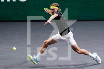 2021-03-04 - Stefanos Tsitsipas of Greece during the ABN AMRO World Tennis Tournament 2021, ATP 500 tournament on March 4, 2021 at the Rotterdam Ahoy in Rotterdam, Netherlands - Photo Henk Seppen / Orange Pictures / DPPI - ABN AMRO WORLD TENNIS TOURNAMENT 2021, ATP 500 TOURNAMENT - INTERNATIONALS - TENNIS