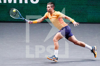 2021-03-04 - Borna Coric of Croatia during the ABN AMRO World Tennis Tournament 2021, ATP 500 tournament on March 4, 2021 at the Rotterdam Ahoy in Rotterdam, Netherlands - Photo Henk Seppen / Orange Pictures / DPPI - ABN AMRO WORLD TENNIS TOURNAMENT 2021, ATP 500 TOURNAMENT - INTERNATIONALS - TENNIS