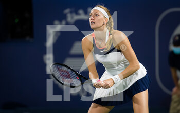 2021-03-09 - Petra Kvitova of the Czech Republic in action during her second round match at the 2021 Dubai Duty Free Tennis Championships WTA 1000 tournament on March 9, 2021 at the Dubai Duty Free Tennis Stadium in Dubai, United Arab Emirates - Photo Rob Prange / Spain DPPI / DPPI - 2021 DUBAI DUTY FREE TENNIS CHAMPIONSHIPS WTA 1000 TOURNAMENT - INTERNATIONALS - TENNIS