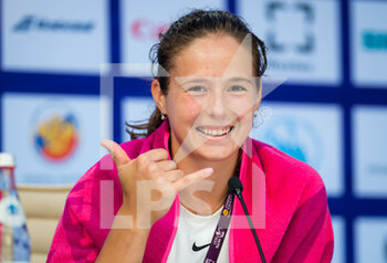 2021-03-16 - Daria Kasatkina of Russia talks to the media after her first-round win at the 2021 St Petersburg Ladies Trophy, WTA 500 tennis tournament on March 16, 2021 at the Sibur Arena in St Petersburg, Russia - Photo Rob Prange / Spain DPPI / DPPI - 2021 ST PETERSBURG LADIES TROPHY, WTA 500 TENNIS TOURNAMENT - INTERNATIONALS - TENNIS
