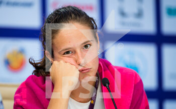 2021-03-16 - Daria Kasatkina of Russia talks to the media after her first-round win at the 2021 St Petersburg Ladies Trophy, WTA 500 tennis tournament on March 16, 2021 at the Sibur Arena in St Petersburg, Russia - Photo Rob Prange / Spain DPPI / DPPI - 2021 ST PETERSBURG LADIES TROPHY, WTA 500 TENNIS TOURNAMENT - INTERNATIONALS - TENNIS