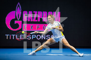 2021-03-17 - Fiona Ferro of France during her second-round match at the 2021 St Petersburg Ladies Trophy, WTA 500 tennis tournament on March 17, 2021 at the Sibur Arena in St Petersburg, Russia - Photo Rob Prange / Spain DPPI / DPPI - 2021 ST PETERSBURG LADIES TROPHY, WTA 500 TENNIS TOURNAMENT - INTERNATIONALS - TENNIS