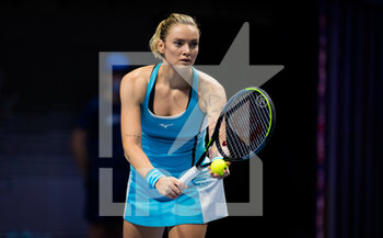 2021-03-17 - Tereza Martincova of the Czech Republic during her second-round match at the 2021 St Petersburg Ladies Trophy, WTA 500 tennis tournament on March 17, 2021 at the Sibur Arena in St Petersburg, Russia - Photo Rob Prange / Spain DPPI / DPPI - 2021 ST PETERSBURG LADIES TROPHY, WTA 500 TENNIS TOURNAMENT - INTERNATIONALS - TENNIS