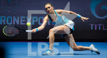 2021-03-17 - Tereza Martincova of the Czech Republic during her second-round match at the 2021 St Petersburg Ladies Trophy, WTA 500 tennis tournament on March 17, 2021 at the Sibur Arena in St Petersburg, Russia - Photo Rob Prange / Spain DPPI / DPPI - 2021 ST PETERSBURG LADIES TROPHY, WTA 500 TENNIS TOURNAMENT - INTERNATIONALS - TENNIS