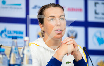 2021-03-17 - Anastasia Pavlyuchenkova of Russia talks to the media after the second round at the 2021 St Petersburg Ladies Trophy, WTA 500 tennis tournament on March 18, 2021 at the Sibur Arena in St Petersburg, Russia - Photo Rob Prange / Spain DPPI / DPPI - 2021 ST PETERSBURG LADIES TROPHY, WTA 500 TENNIS TOURNAMENT - INTERNATIONALS - TENNIS