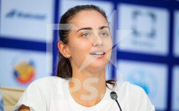 2021-03-17 - Anastasia Gasonova of Russia talks to the media after the second round at the 2021 St Petersburg Ladies Trophy, WTA 500 tennis tournament on March 18, 2021 at the Sibur Arena in St Petersburg, Russia - Photo Rob Prange / Spain DPPI / DPPI - 2021 ST PETERSBURG LADIES TROPHY, WTA 500 TENNIS TOURNAMENT - INTERNATIONALS - TENNIS