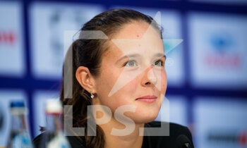 2021-03-20 - Daria Kasatkina of Russia talks to the media after making the final of the 2021 St Petersburg Ladies Trophy, WTA 500 tennis tournament on March 20, 2021 at the Sibur Arena in St Petersburg, Russia - Photo Rob Prange / Spain DPPI / DPPI - 2021 ST PETERSBURG LADIES TROPHY, WTA 500 TENNIS TOURNAMENT - INTERNATIONALS - TENNIS