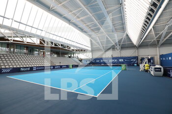 2021-03-21 - Court Central during the Play In Challenger 2021, ATP Challenger tennis tournament on March 23, 2021 at Marcel Bernard complex in Lille, France - Photo Laurent Sanson / LS Medianord / DPPI - PLAY IN CHALLENGER 2021, ATP CHALLENGER TENNIS TOURNAMENT - INTERNATIONALS - TENNIS