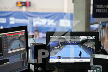 2021-03-21 - TV régie during the Play In Challenger 2021, ATP Challenger tennis tournament on March 23, 2021 at Marcel Bernard complex in Lille, France - Photo Laurent Sanson / LS Medianord / DPPI - PLAY IN CHALLENGER 2021, ATP CHALLENGER TENNIS TOURNAMENT - INTERNATIONALS - TENNIS