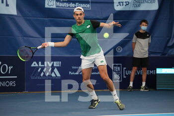 2021-03-27 - Benjamin BONZI France during the Play In Challenger 2021, ATP Challenger tennis tournament on March 25, 2021 at Marcel Bernard complex in Lille, France - Photo Laurent Sanson / LS Medianord / DPPI - PLAY IN CHALLENGER 2021, ATP CHALLENGER TENNIS TOURNAMENT - INTERNATIONALS - TENNIS