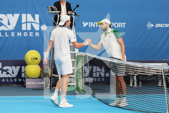 2021-03-28 - Zizou BERGS and Bgrégoire BARRERE during the Final Play In Challenger 2021, ATP Challenger tennis tournament on March 28, 2021 at Marcel Bernard complex in Lille, France - Photo Laurent Sanson / LS Medianord / DPPI - FINAL PLAY IN CHALLENGER 2021, ATP CHALLENGER TENNIS TOURNAMENT - INTERNATIONALS - TENNIS