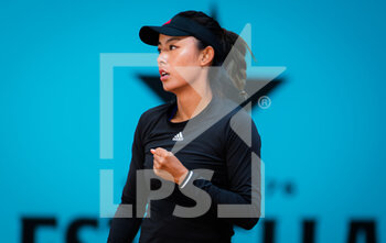 2021-04-30 - Qiang Wang of China in action during the first round of the Mutua Madrid Open 2021, Masters 1000 tennis tournament on April 30, 2021 at La Caja Magica in Madrid, Spain - Photo Rob Prange / Spain DPPI / DPPI - MUTUA MADRID OPEN 2021, MASTERS 1000 TENNIS TOURNAMENT - INTERNATIONALS - TENNIS