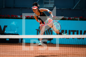 2021-04-30 - Misaki Doi of Japan in action during the first round of the Mutua Madrid Open 2021, Masters 1000 tennis tournament on April 30, 2021 at La Caja Magica in Madrid, Spain - Photo Rob Prange / Spain DPPI / DPPI - MUTUA MADRID OPEN 2021, MASTERS 1000 TENNIS TOURNAMENT - INTERNATIONALS - TENNIS