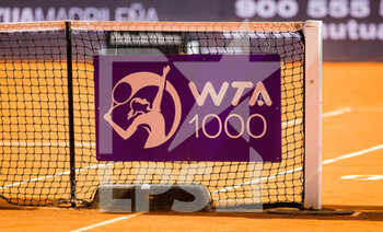 2021-04-30 - WTA Logo during the first round of the Mutua Madrid Open 2021, Masters 1000 tennis tournament on April 30, 2021 at La Caja Magica in Madrid, Spain - Photo Rob Prange / Spain DPPI / DPPI - MUTUA MADRID OPEN 2021, MASTERS 1000 TENNIS TOURNAMENT - INTERNATIONALS - TENNIS
