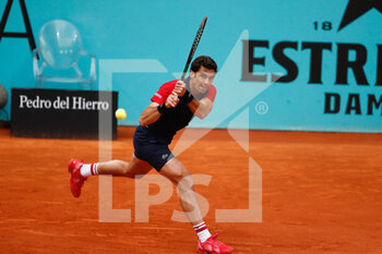 2021-05-01 - Pablo Andujar of Spain in action during his Men's Singles Qualifying match against Mikhail Kukushkin of Kazakhstan on the Mutua Madrid Open 2021, Masters 1000 tennis tournament on May 1, 2021 at La Caja Magica in Madrid, Spain - Photo Oscar J Barroso / Spain DPPI / DPPI - MUTUA MADRID OPEN 2021, MASTERS 1000 TENNIS TOURNAMENT - INTERNATIONALS - TENNIS
