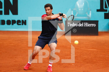 2021-05-01 - Pablo Andujar of Spain in action during his Men's Singles Qualifying match against Mikhail Kukushkin of Kazakhstan on the Mutua Madrid Open 2021, Masters 1000 tennis tournament on May 1, 2021 at La Caja Magica in Madrid, Spain - Photo Oscar J Barroso / Spain DPPI / DPPI - MUTUA MADRID OPEN 2021, MASTERS 1000 TENNIS TOURNAMENT - INTERNATIONALS - TENNIS