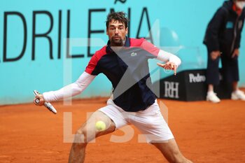 2021-05-03 - Jeremy Chardy of France during the Mutua Madrid Open 2021, Masters 1000 tennis tournament on May 3, 2021 at La Caja Magica in Madrid, Spain - Photo Laurent Lairys / DPPI - MUTUA MADRID OPEN 2021, MASTERS 1000 TENNIS TOURNAMENT - INTERNATIONALS - TENNIS