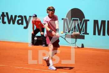 2021-05-04 - Andrey Rublev of Russia during the Mutua Madrid Open 2021, Masters 1000 tennis tournament on May 4, 2021 at La Caja Magica in Madrid, Spain - Photo Laurent Lairys / DPPI - MUTUA MADRID OPEN 2021, MASTERS 1000 TENNIS TOURNAMENT - INTERNATIONALS - TENNIS