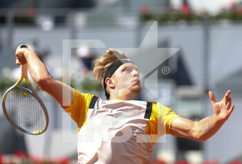 2021-05-05 - Alejandro Davidovich Fokina of Spain during the Mutua Madrid Open 2021, Masters 1000 tennis tournament on May 5, 2021 at La Caja Magica in Madrid, Spain - Photo Laurent Lairys / DPPI - MUTUA MADRID OPEN 2021, MASTERS 1000 TENNIS TOURNAMENT - INTERNATIONALS - TENNIS