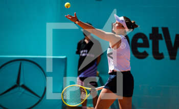 2021-05-06 - Barbora Krejcikova of the Czech Republic in action during the doubles semi-final of the Mutua Madrid Open 2021, Masters 1000 tennis tournament on May 6, 2021 at La Caja Magica in Madrid, Spain - Photo Oscar J Barroso / Spain DPPI / DPPI - MUTUA MADRID OPEN 2021, MASTERS 1000 TENNIS TOURNAMENT - INTERNATIONALS - TENNIS