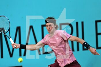 2021-05-06 - Andrey Rublev of Russia during the Mutua Madrid Open 2021, Masters 1000 tennis tournament on May 6, 2021 at La Caja Magica in Madrid, Spain - Photo Laurent Lairys / DPPI - MUTUA MADRID OPEN 2021, MASTERS 1000 TENNIS TOURNAMENT - INTERNATIONALS - TENNIS