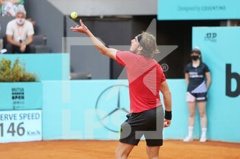 2021-05-06 - Stefanos Tsitsipas of Greece during the Mutua Madrid Open 2021, Masters 1000 tennis tournament on May 6, 2021 at La Caja Magica in Madrid, Spain - Photo Laurent Lairys / DPPI - MUTUA MADRID OPEN 2021, MASTERS 1000 TENNIS TOURNAMENT - INTERNATIONALS - TENNIS