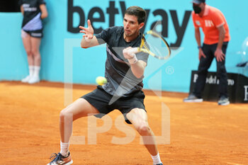 2021-05-06 - Federico Delbonis of Argentina during the Mutua Madrid Open 2021, Masters 1000 tennis tournament on May 6, 2021 at La Caja Magica in Madrid, Spain - Photo Laurent Lairys / DPPI - MUTUA MADRID OPEN 2021, MASTERS 1000 TENNIS TOURNAMENT - INTERNATIONALS - TENNIS