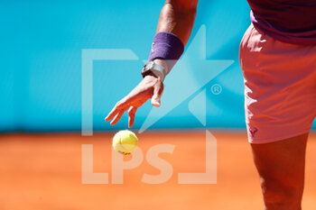 2021-05-07 - Rafael Nadal of Spain in action during his Men's Singles match, Quarter of Finals, against Alexander Zverev of Germany on the Mutua Madrid Open 2021, Masters 1000 tennis tournament on May 7, 2021 at La Caja Magica in Madrid, Spain - Photo Oscar J Barroso / Spain DPPI / DPPI - MUTUA MADRID OPEN 2021, MASTERS 1000 TENNIS TOURNAMENT - INTERNATIONALS - TENNIS