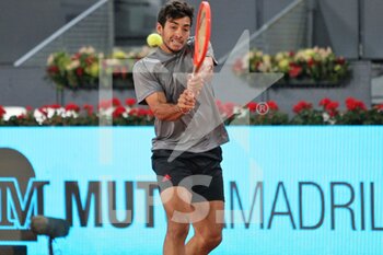 2021-05-07 - Cristian Garin of Chile during the Mutua Madrid Open 2021, Masters 1000 tennis tournament on May 7, 2021 at La Caja Magica in Madrid, Spain - Photo Laurent Lairys / DPPI - MUTUA MADRID OPEN 2021, MASTERS 1000 TENNIS TOURNAMENT - INTERNATIONALS - TENNIS