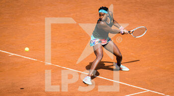 2021-05-13 - Cori Gauff of the United States in action during the third round of the 2021 Internazionali BNL d'Italia, WTA 1000 tennis tournament on May 13, 2021 at Foro Italico in Rome, Italy - Photo Rob Prange / Spain DPPI / DPPI - 2021 INTERNAZIONALI BNL D'ITALIA, WTA 1000 TENNIS TOURNAMENT - INTERNATIONALS - TENNIS