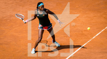 2021-05-13 - Cori Gauff of the United States in action during the third round of the 2021 Internazionali BNL d'Italia, WTA 1000 tennis tournament on May 13, 2021 at Foro Italico in Rome, Italy - Photo Rob Prange / Spain DPPI / DPPI - 2021 INTERNAZIONALI BNL D'ITALIA, WTA 1000 TENNIS TOURNAMENT - INTERNATIONALS - TENNIS