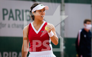 2021-05-25 - Kristie Ahn of the United States in action during the first qualifications round at the Roland-Garros 2021, Grand Slam tennis tournament, Qualifying, on May 25, 2021 at Roland-Garros stadium in Paris, France - Photo Rob Prange / Spain DPPI / DPPI - ROLAND-GARROS 2021, GRAND SLAM TENNIS TOURNAMENT - INTERNATIONALS - TENNIS